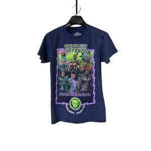 Marvel Black Panther Wakanda Forever Blue Heather Shirt Sz Small